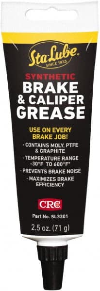 CRC - 2.5 oz Tube Synthetic High Temperature Grease - Black, High Temperature, 450°F Max Temp, NLGIG 2, - Strong Tooling