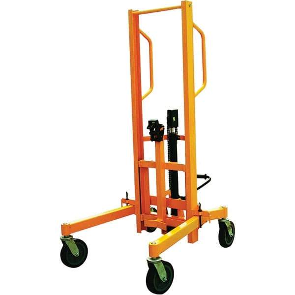 Wesco Industrial Products - 880 Lb Load Capacity, 30 & 55 Gal Drum Truck - 54-3/4" Wide x 71-1/4" High, 4 Steel Wheels - Strong Tooling