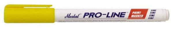 Markal - Yellow Liquid Enamel-Based Paint Marker - Fine Tip, Alcohol Base Ink - Strong Tooling