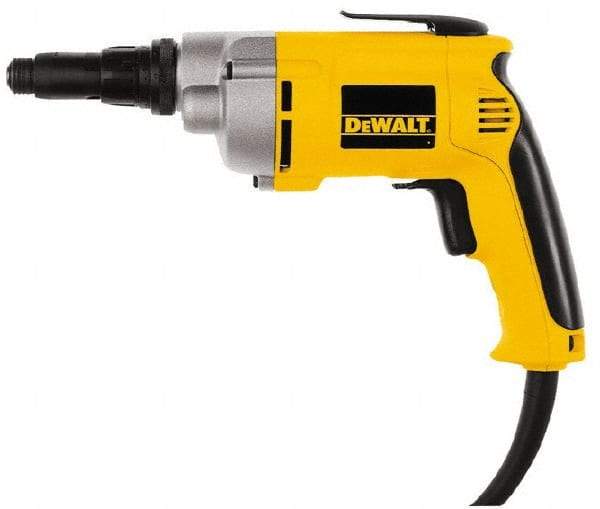 DeWALT - Pistol Grip Handle, 4,000 RPM, 81 In/Lb Torque, Electric Screwdriver - 1/4" Bit Holder, 6.3 Amps - Strong Tooling