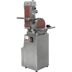 Jet - 48 Inch Long x 6 Inch Wide Belt, 12 Inch Diameter, Horizontal and Vertical Combination Sanding Machine - 2,850 Ft./min Belt Speed, 1-1/2 HP, Three Phase - Strong Tooling