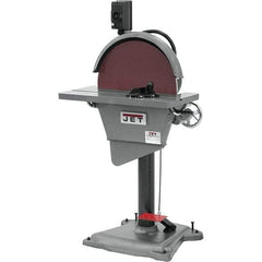 Jet - 20 Inch Diameter, 1,725 RPM, 3 Phase Disc Sanding Machine - 3 HP, 230 Volts, 27-1/2 Inch Long x 10-1/2 Inch Wide, 30 Inch Overall Length x 53 Inch Overall Height - Strong Tooling