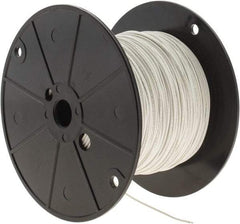 Alpha Wire - 22 AWG, 7 Strand, 305 m OAL, Tinned Copper Hook Up Wire - White PVC Jacket, 0.062" Diam - Strong Tooling