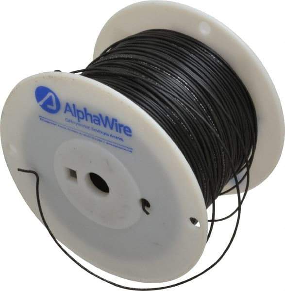 Alpha Wire - 20 AWG, 10 Strand, 305 m OAL, Tinned Copper Hook Up Wire - Black PVC Jacket, 0.069" Diam - Strong Tooling