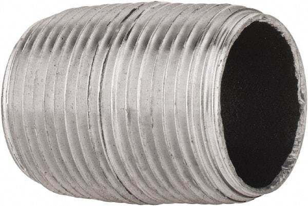 B&K Mueller - Schedule 40, 3/4" Diam x 1-3/8" Long Steel Black Pipe Nipple - Threaded - Strong Tooling