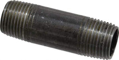 Value Collection - Schedule 40, 3/8" Diam x 2" Long Steel Black Pipe Nipple - Threaded - Strong Tooling