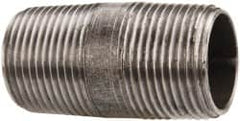 Value Collection - Schedule 40, 3/4" Diam x 2" Long Steel Black Pipe Nipple - Threaded - Strong Tooling