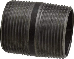 Value Collection - Schedule 40, 1-1/4" Diam x 2" Long Steel Black Pipe Nipple - Threaded - Strong Tooling