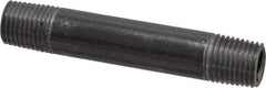 Value Collection - Schedule 40, 1/4" Diam x 3" Long Steel Black Pipe Nipple - Threaded - Strong Tooling