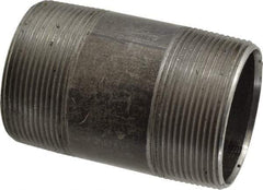 Value Collection - Schedule 40, 2" Diam x 3-1/2" Long Steel Black Pipe Nipple - Threaded - Strong Tooling