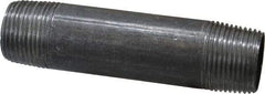 Value Collection - Schedule 40, 3/4" Diam x 4" Long Steel Black Pipe Nipple - Threaded - Strong Tooling