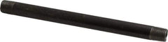 Value Collection - Schedule 40, 1/8" Diam x 5" Long Steel Black Pipe Nipple - Threaded - Strong Tooling