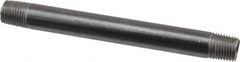 Value Collection - Schedule 40, 1/4" Diam x 5" Long Steel Black Pipe Nipple - Threaded - Strong Tooling