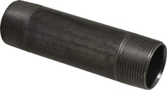 Value Collection - Schedule 40, 1-1/4" Diam x 5-1/2" Long Steel Black Pipe Nipple - Threaded - Strong Tooling