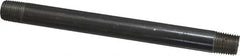 Value Collection - Schedule 40, 1/4" Diam x 6" Long Steel Black Pipe Nipple - Threaded - Strong Tooling