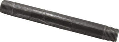 B&K Mueller - Schedule 40, 1/2" Diam x 7" Long Steel Black Pipe Nipple - Threaded - Strong Tooling