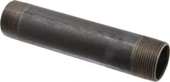 B&K Mueller - Schedule 40, 1-1/4" Diam x 7" Long Steel Black Pipe Nipple - Threaded - Strong Tooling