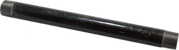 B&K Mueller - Schedule 40, 3/4" Diam x 11" Long Steel Black Pipe Nipple - Threaded - Strong Tooling