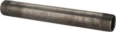 B&K Mueller - Schedule 40, 1-1/4" Diam x 12" Long Steel Black Pipe Nipple - Threaded - Strong Tooling