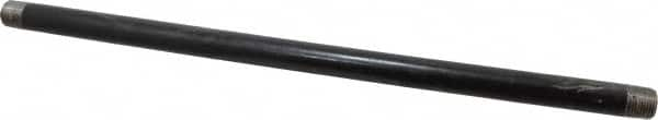 B&K Mueller - Schedule 40, 1/2" Diam x 18" Long Steel Black Pipe Nipple - Threaded - Strong Tooling