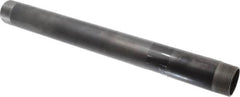 B&K Mueller - Schedule 40, 1-1/2" Diam x 18" Long Steel Black Pipe Nipple - Threaded - Strong Tooling