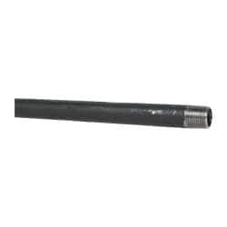 B&K Mueller - Schedule 40, 1/2" Diam x 48" Long Steel Black Pipe Nipple - Threaded - Strong Tooling