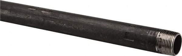 B&K Mueller - Schedule 40, 3/4" Diam x 60" Long Steel Black Pipe Nipple - Threaded - Strong Tooling