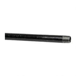 B&K Mueller - Schedule 40, 1/2" Diam x 72" Long Steel Black Pipe Nipple - Threaded - Strong Tooling