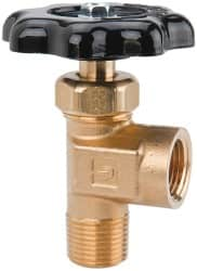 Parker - FNPTF x MNPTF End Connection Brass Truck Valve - 2.96" OAL, 3/8 x 1/2" Pipe - Strong Tooling