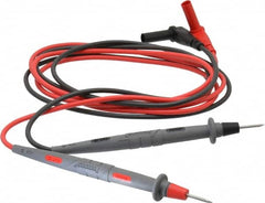 Pomona - Black/Red Electrical Test Equipment Leads Set - Use with Digital Multimeters - Strong Tooling