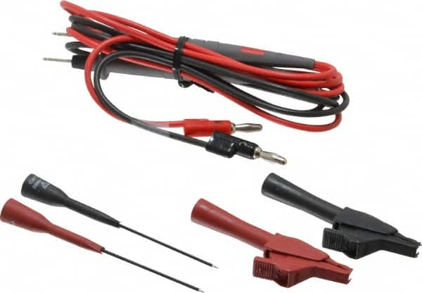 Pomona - Black/Red Electrical Test Equipment Probe Set - Use with Banana Plugs, Digital Multimeters - Strong Tooling