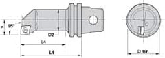 Kennametal - Left Hand Cut, 20mm Min Bore Diam, Size KM32 Steel Modular Boring Cutting Unit Head - 2.2047" Max Bore Depth, Through Coolant, Compatible with CP.. - Strong Tooling