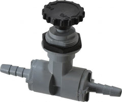 Specialty Mfr - 1/4" Pipe, Inline Needle Valve - EPDM Seal, Barbed x Barbed Ends, PVC Valve, 125 Max psi - Strong Tooling