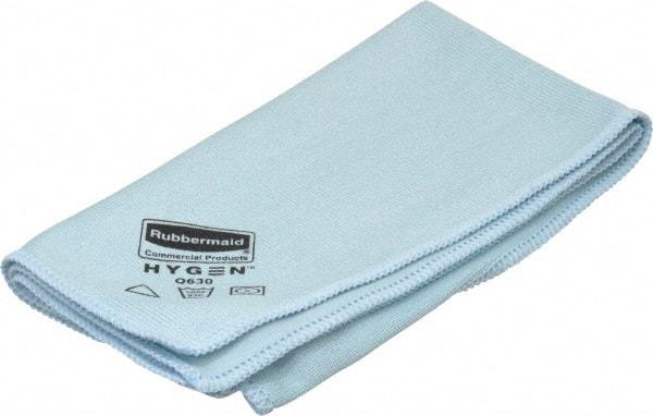 Rubbermaid - Dry Microfiber Wipes - 16" x 16" Sheet Size, Blue - Strong Tooling