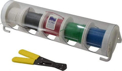 Alpha Wire - 24 AWG, 7 Strand, 500' OAL, Hook Up Wire - Black, Blue, Green, Red & White PVC Jacket, 0.057" Diam - Strong Tooling