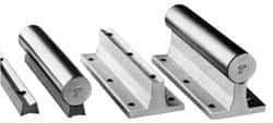 Thomson Industries - 3/4" Diam, 2' Long, Stainless Steel Predrilled Round Linear Shafting - 50-55C Hardness, 0.031 Tolerance - Strong Tooling