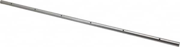 Thomson Industries - 1/2" Diam, 2' Long, Steel Predrilled Round Linear Shafting - 60-65C Hardness, 0.031 Tolerance - Strong Tooling