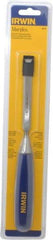 Irwin - 10-3/4" OAL x 1/2" Blade Width Wood Chisel - Polypropylene Handle - Strong Tooling