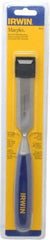 Irwin - 10-3/4" OAL x 1" Blade Width Wood Chisel - Polypropylene Handle - Strong Tooling