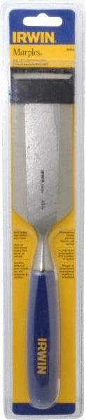 Irwin - 10-3/4" OAL x 2" Blade Width Wood Chisel - Polypropylene Handle - Strong Tooling