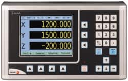 Fagor - 3 Axis, 36" X-Axis Travel, 14" Y-Axis Travel, 6" Z-Axis Travel, Milling DRO System - 0.0002", 0.0005", 0.001" Resolution, 10µm Accuracy, LCD Display - Strong Tooling