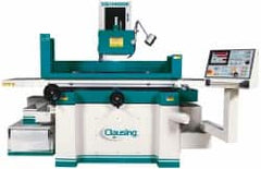 Clausing - 40 Inch Long x 16 Inch Wide Table, 5 to 25m per Min, 3 Phase, Automatic Floor Machine Surface Grinder - 7.5 hp, 1,750 RPM Spindle Speed, 230/460 Volts, 158 Inch Overall Length, 5 Inch Arbor Hole Diameter - Strong Tooling