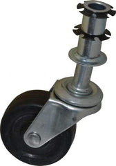 Bevco - Black Rubber Wheel Casters (5) - For Adjustable Height Chairs - Strong Tooling