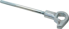 Value Collection - 1-1/4" to 1-3/4" Capacity, Adjustable Hydrant Wrench - 18" OAL, 1-1/2" Hook Pin Height - Strong Tooling