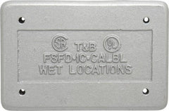 Thomas & Betts - Electrical Outlet Box Aluminum Device Cover - Includes Gasket - Strong Tooling