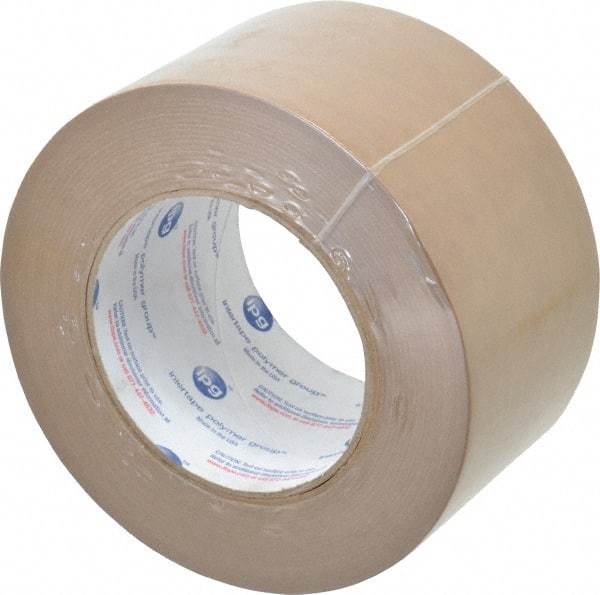 Intertape - 3" x 60 Yd Natural (Color) Rubber Adhesive Packaging Tape - Paper Backing, 7.2 mil Thick, 45 Lb Tensile Strength, Series 530 - Strong Tooling