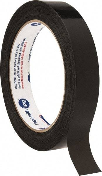 Intertape - 3/4" x 60 Yd Black Rubber Adhesive Strapping Tape - Polypropylene Film Backing, 2.7 mil Thick, 95 Lb Tensile Strength, Series 197 - Strong Tooling