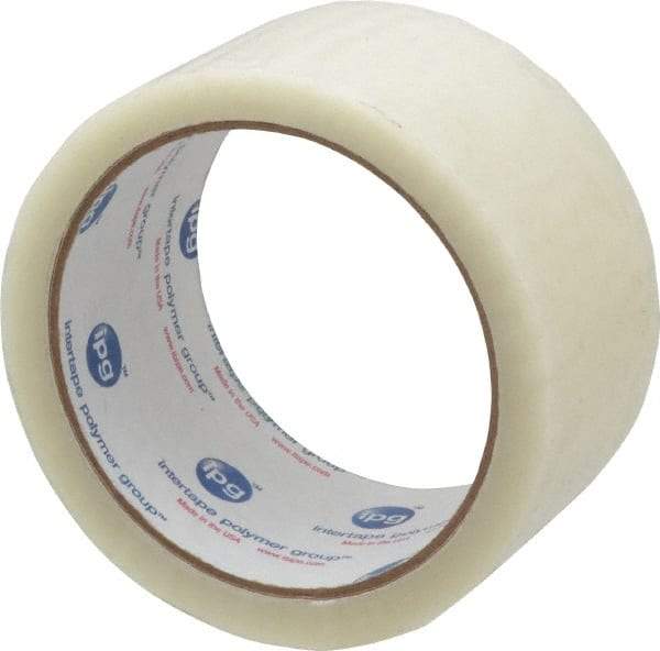 Intertape - 2" x 55 Yd Clear Rubber Adhesive Sealing Tape - Polypropylene Film Backing, 1.85 mil Thick, 27 Lb Tensile Strength, Series 7100 - Strong Tooling