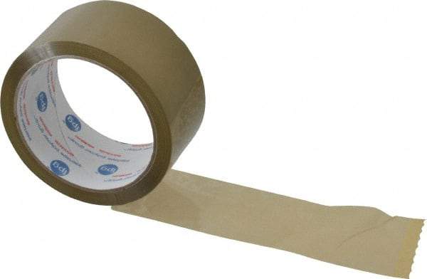 Intertape - 2" x 55 Yd Natural (Color) Rubber Adhesive Sealing Tape - Polypropylene Film Backing, 1.85 mil Thick, 27 Lb Tensile Strength, Series 7100 - Strong Tooling