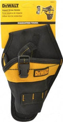 DeWALT - 1 Pocket Drill/Impact Driver Holster - Ballistic Polyester, Black & Yellow, 6" Wide x 9" High - Strong Tooling